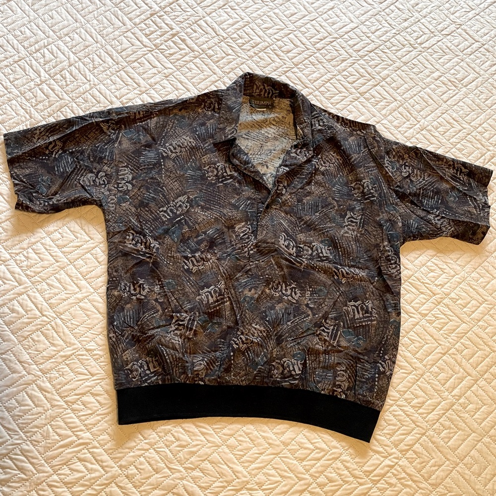 Vintage polo shirt - 90s pattern